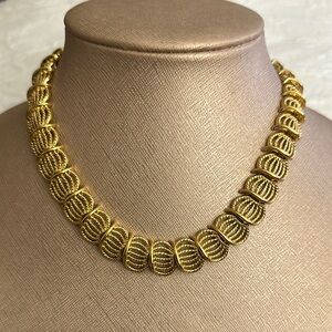Vintage Napier Gold Plated Choker Necklace